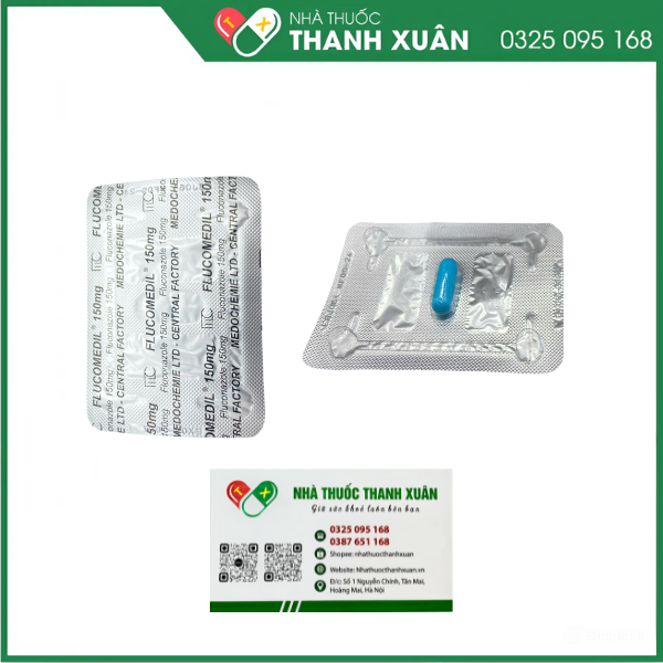 Thuốc Flucomedil 150mg điều trị nhiễm nấm Candida